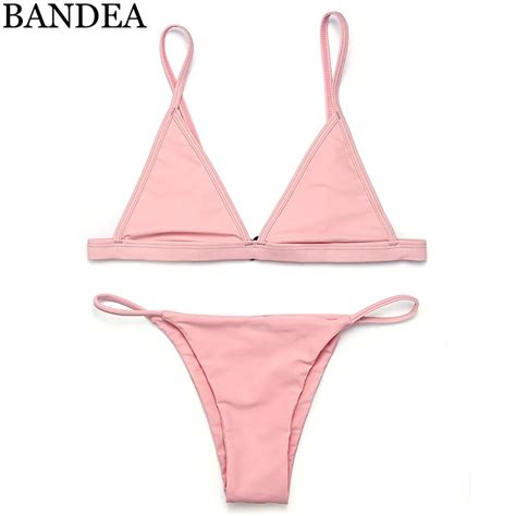 Bandea 2017 Classic Style Bikini Set Women Sexy Swimwear Wine Red