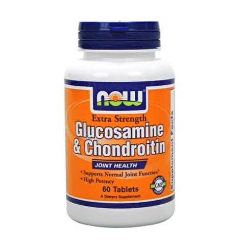 NOW Glucosamine Chondroitin Sulfate Extra Strength 60 Tabs