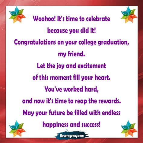 50+ Graduation Messages and Wishes for Friend - BeverageBoy