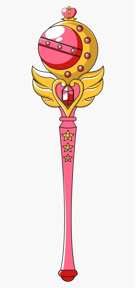 Sailor Moon Moon Stick Png - Sailormoon Wand Png, Transparent Png ...