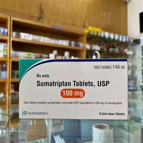 Sumatriptan 100mg Aurobindo 1 Vỉ X 9 Viên Thuốc Giảm đau Nửa đầu Hojashop