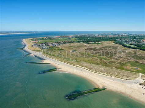 Aerial View Den Helder The Helderse Zeedijk And The Helderse Duinen As