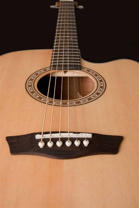 Washburn Harvest Dreadnought Cutaway Electric Acoustic Guitar, Natural Satin - Guitar World Online