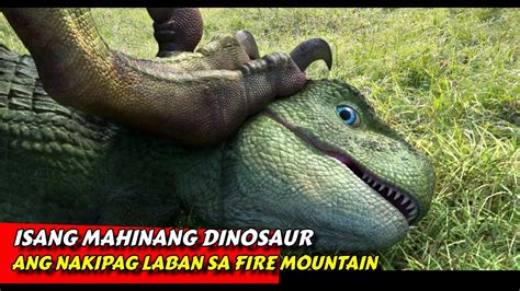 Tatlong Dinosaur Ang Naglakbay Sa Nagbabagang Bundok At Kinalaban Ang