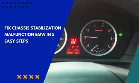 How To Fix Bmw Chassis Stabilization Malfunction