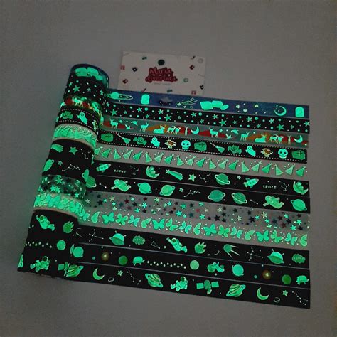 Washi Tape Brilha No Escuro Glow Brw Maria Divertida Papelaria Fofa