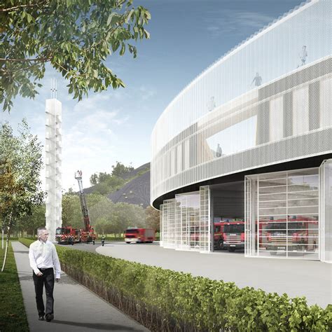 Fire Station for the Sri Charleroi by Philippe SAMYN and PARTNERS 谷德设计网