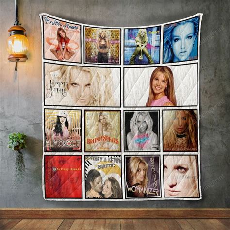 Britney Spears Album Covers Quilt Blanket - Dreamrooma