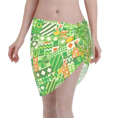 Adobk St Patrick S Day Swimsuit Coverups For Women Beach Bikini Short