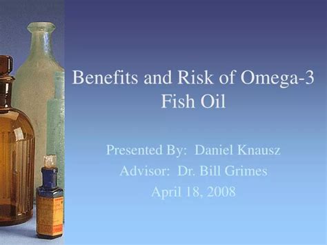 Ppt Benefits And Risk Of Omega 3 Fish Oil Powerpoint Presentation