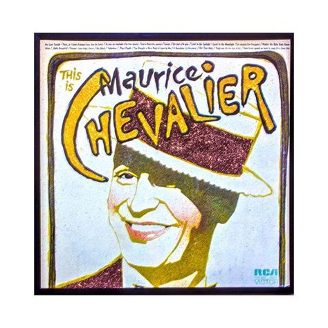 Glittered Maurice Chevalier Album Etsy Maurice Chevalier Chevalier