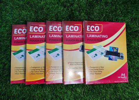 Plain Transparent Laminating Pouch Film A4 Size 210mm X 297mm