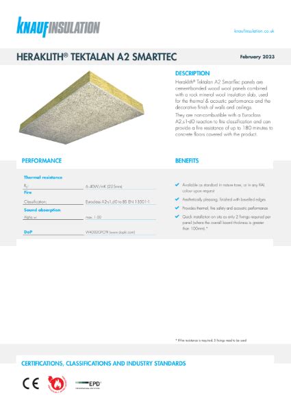 Heraklith Tektalan A Smarttec Soffit Insulation Wood Wool