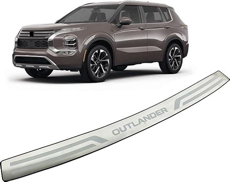 Apexra Car Stainless Steel Rear Door Bumper Protector For Mitsubishi Outlander 2022 2023