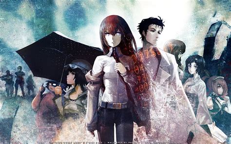 Anime Steins Gate Faris Nyannyan Itaru Hashida Kurisu Makise