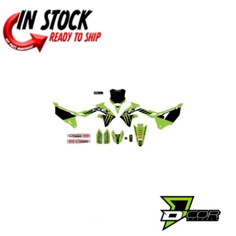 D COR VISUALS COMPLETE MONSTER ENERGY GRAPHICS KIT KAWASAKI 2021 2024