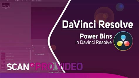 Davinci Resolve How To Power Bins Youtube