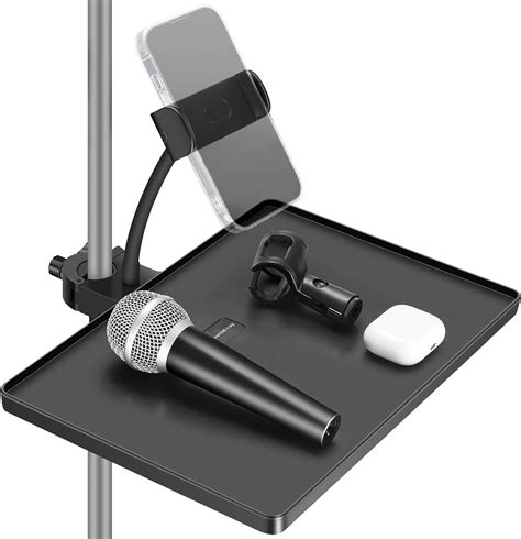 Amazon InnoGear Microphone Stand Tray Mic Stand Tray With Phone