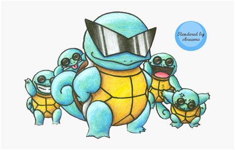 Squirtle Squad Glasses - Pokemon Squirtle With Sunglasses, HD Png ...