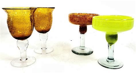 Lot 12pc Wine Glasses And 4 Margarita Glasses