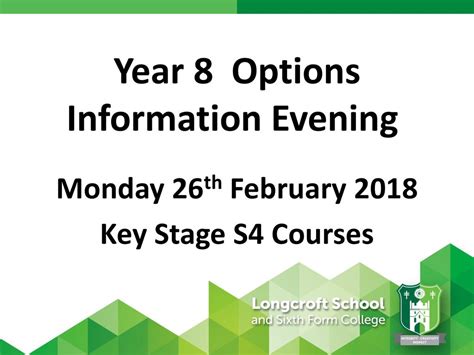 Year 8 Options Information Evening Ppt Download