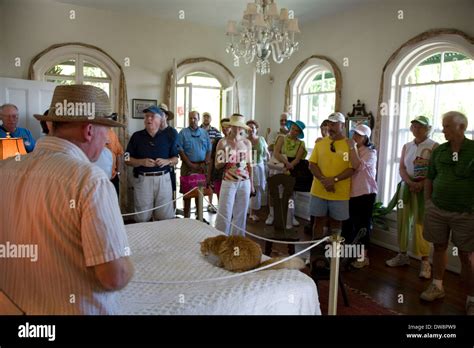 Tour Of The Ernest Hemingway Home And Museum Key West Florida Stock