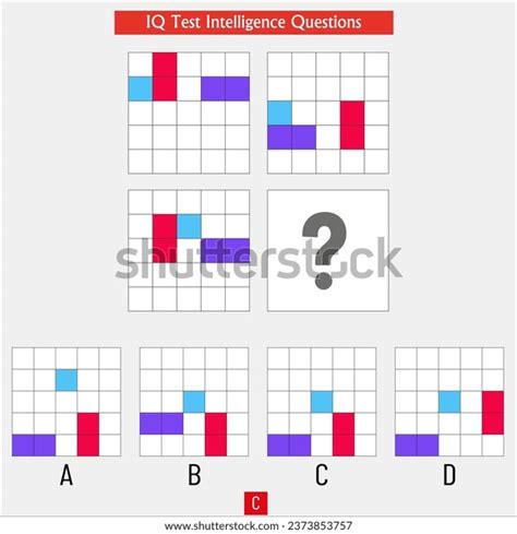 Iq Test Intelligence Challenges Matrix Symmetry Stock Vector (Royalty ...