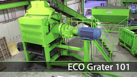 Eco Grater Secondary Tire Shredder Eco Green Equipment Usa Youtube