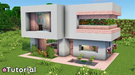 Minecraft 1 20 Cómo Hacer Una Casa Moderna Con Madera De Cerezo Youtube