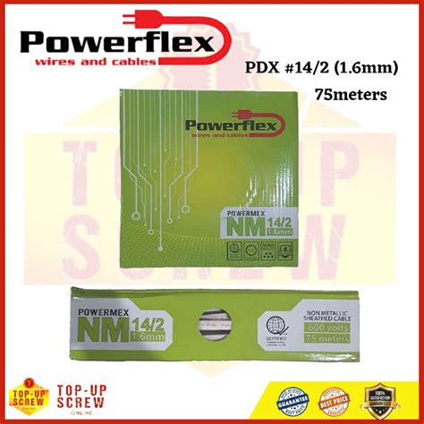 POWERFLEX PDX WIRE 14 2 1 6mm Sold Per Box 75meters Shopee