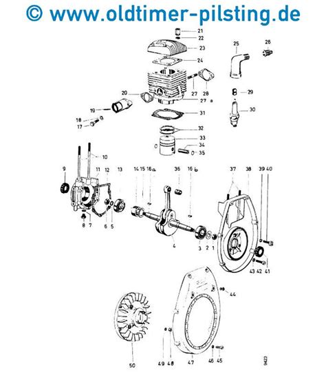 Kolben für ILO L101 beschichtet L101 L Baureihe ILO Ersatzteile