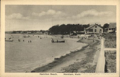 Water View On Hamilton Beach Wareham Ma Postcard