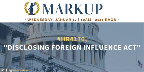 House Judiciary Dems On Twitter TODAY AT 10AM We Markup HR4170 The