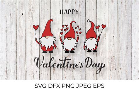 Happy Valentines Day Cute Gnomes Graphic By Labelezoka Creative