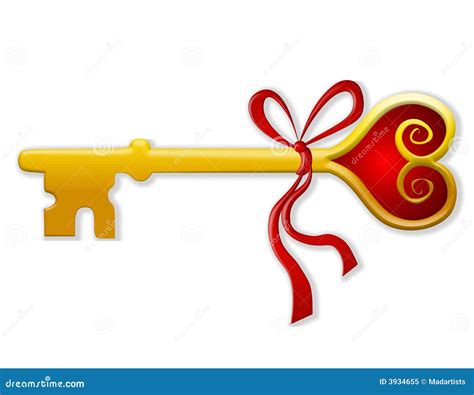 Key To My Heart Valentine Clip Art 2 Stock Illustration Illustration