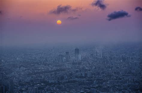 Tokyo Sunset Skyline by Sandro Bisaro