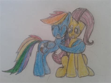 Rainbow Dash and Fluttershy 2 by etuety on DeviantArt