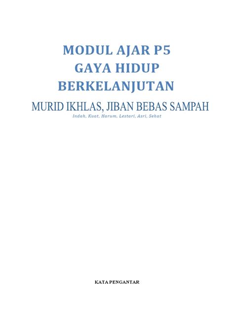 Modul Ajar P5 Pdf