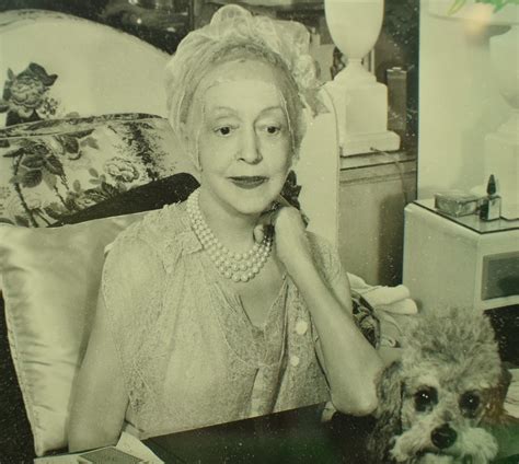 "Elsie de Wolfe & Her Poodle, Jacques" 1949 B&W Photo" (SOLD)