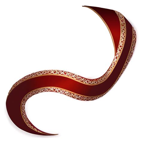 Download Red Ribbon Swirl Png 05252024