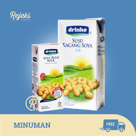 Jual Drinho Soya Bean 250ml And 1lt Rejeki Frozen Mart Shopee Indonesia