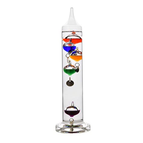 Galileo Thermometer 28cm Multi Col 5 Bulb Widdop And Co