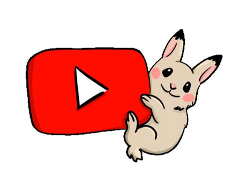 Marinakera Giphyupload Youtube Rabbit Marinakera Sticker