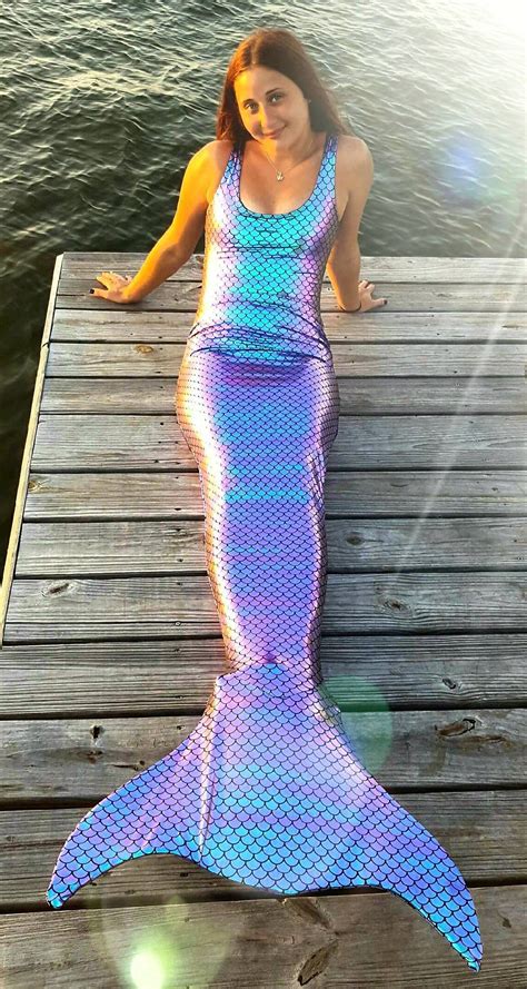 Mermaid Tail Walkableswimmable With Invisible Zipper Bottom Add Monofinadd Bathing Suit Fast