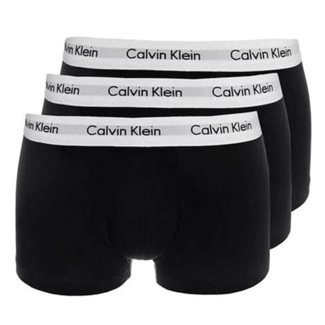 Calecon Calvin Klein Boxer Pack 3x U2664g 3p Low Rise Noir Cdiscount Prêt à Porter