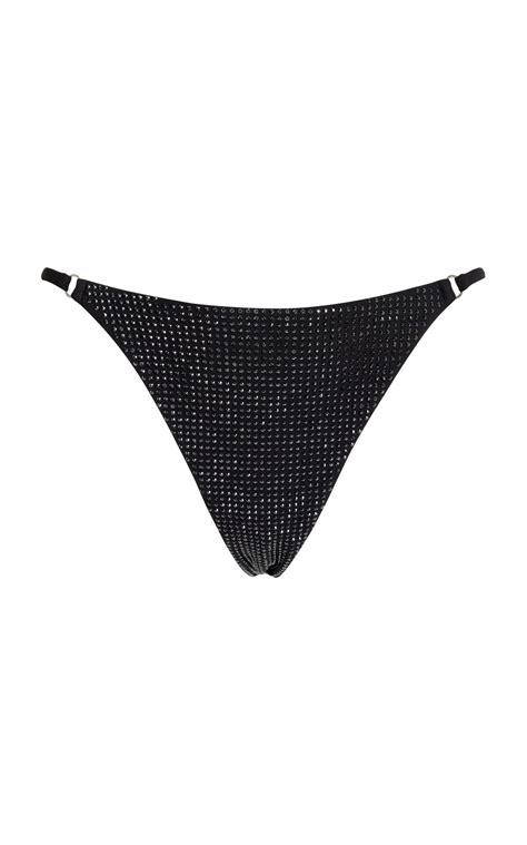 Simkhai May Studded Bikini Bottoms Black Editorialist