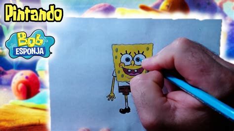 Como Pintar O Bob Esponja Cal A Quadrada Youtube