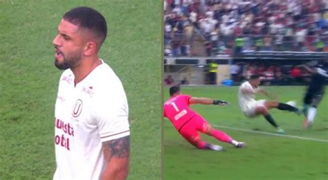 Universitario vs Botafogo Fue penal Matías Di Benedetto se cayó en