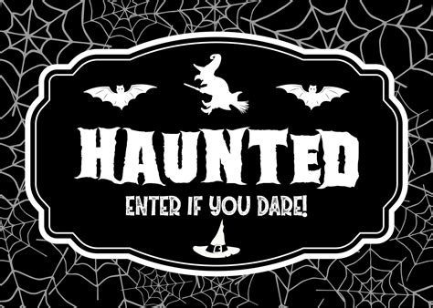 Halloween Signs To Print - 15 Free PDF Printables | Printablee