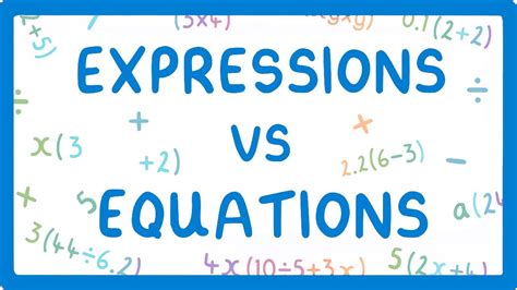 Expression Vs Equation Definition Math